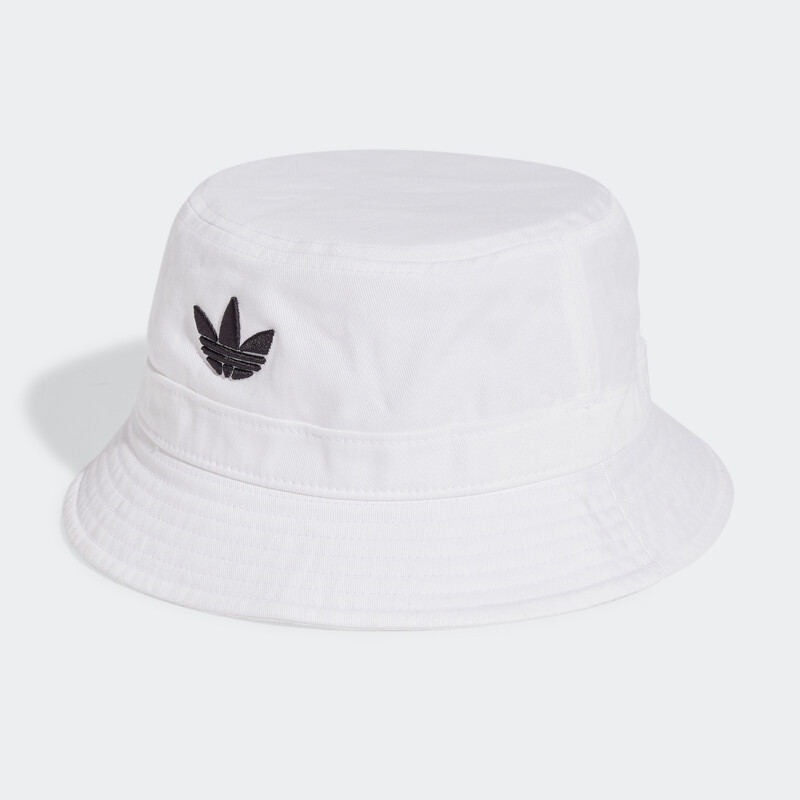 adidas Adicolor Bucket Hat (M) (White)