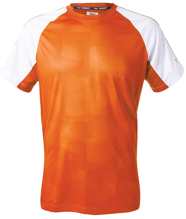 FILA Core Printed Crew Top (M) (Orange)
