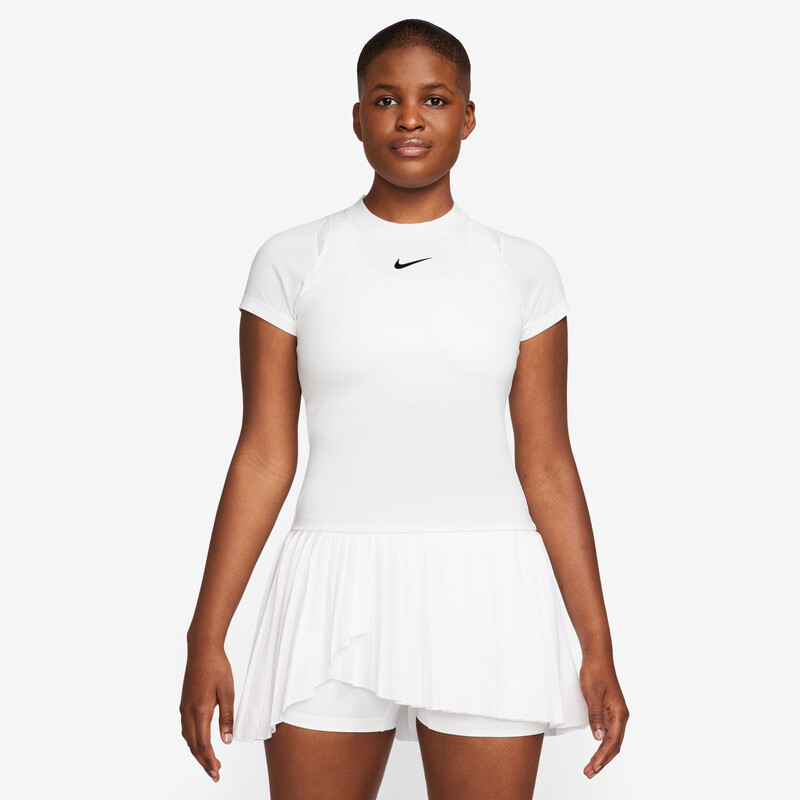 Nike Court Advantage Short Sleeve Top (W) (White)