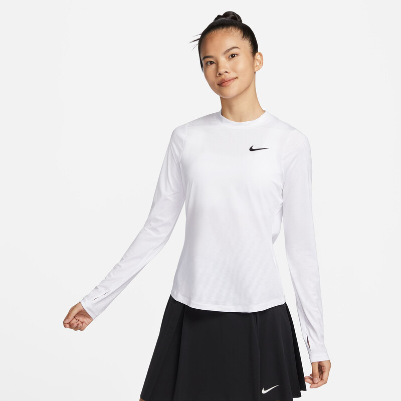Nike UV Victory Long Sleeve Printed Top (W) (White)