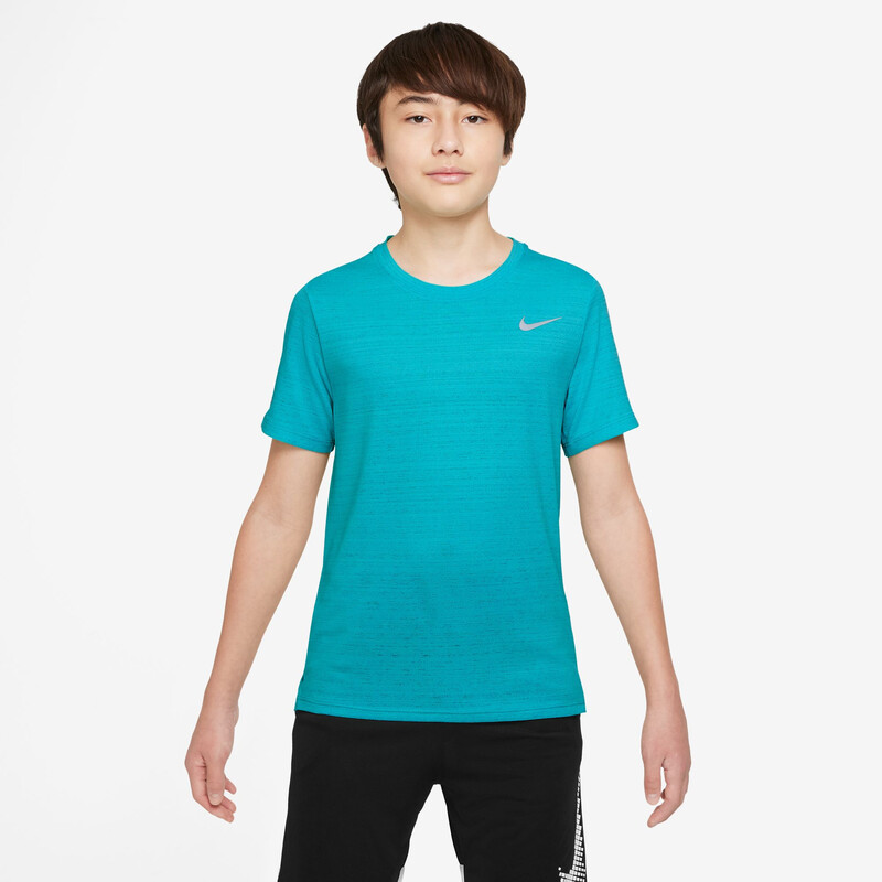 Nike Dri-FIT Miler Boys Short Sleeve Top (Dusty Cactus)