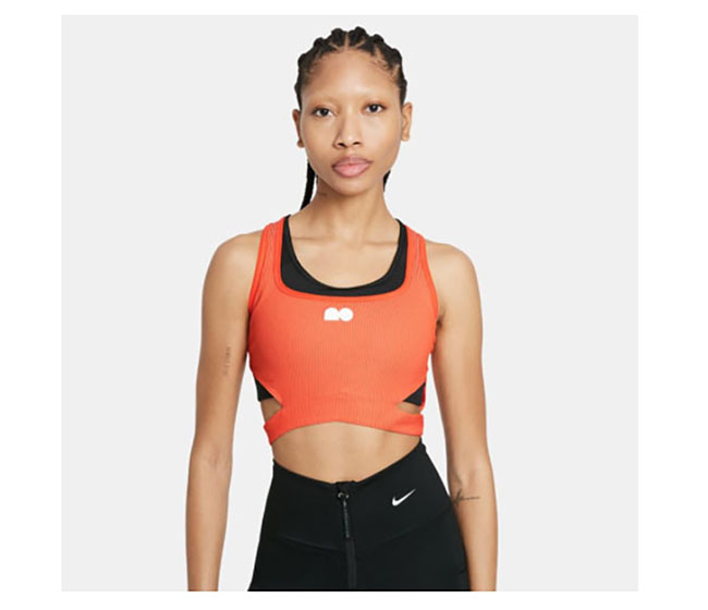 Nike Naomi Osaka Crop Tennis Top (W) (Orange)